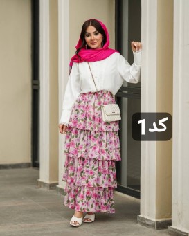 دامن طبقه ای ترندی مدل هلن