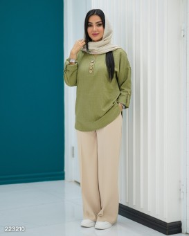 شومیز جلو بسته مدل پرژین