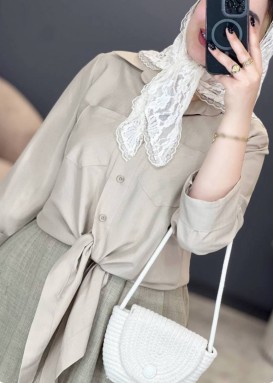 شومیز گره ای با دامن مدل بانو