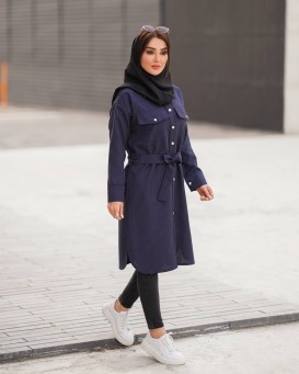 مانتو دیپلمات بلند مغزی دوزی