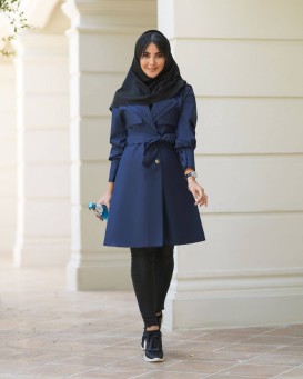 مانتو کوتاه دو یقه پرشیا