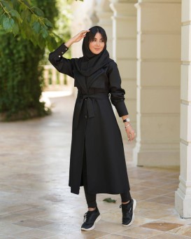مانتو بلند دو یقه پرشیا