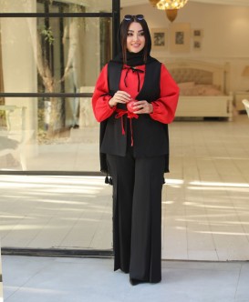 ست جلیقه و شلوار یلدایی مدل نیلوفر