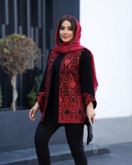 کت یلدایی مدل لاله قلبی قرمز