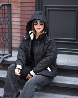 کاپشن کتان آستر دار