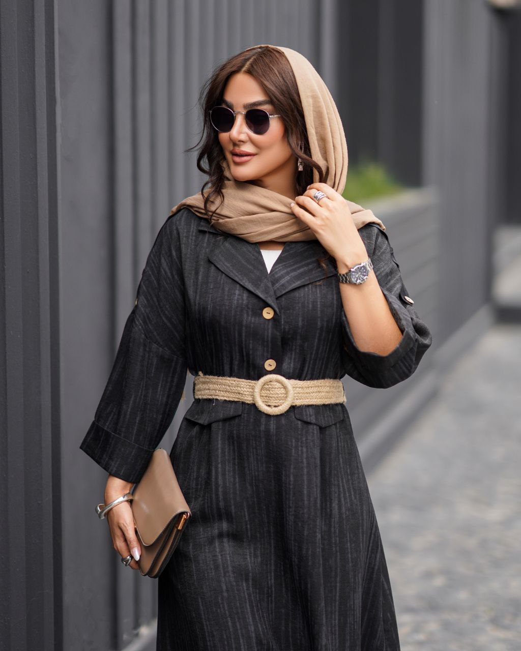 کفتان-ماکسی-با-کمربند