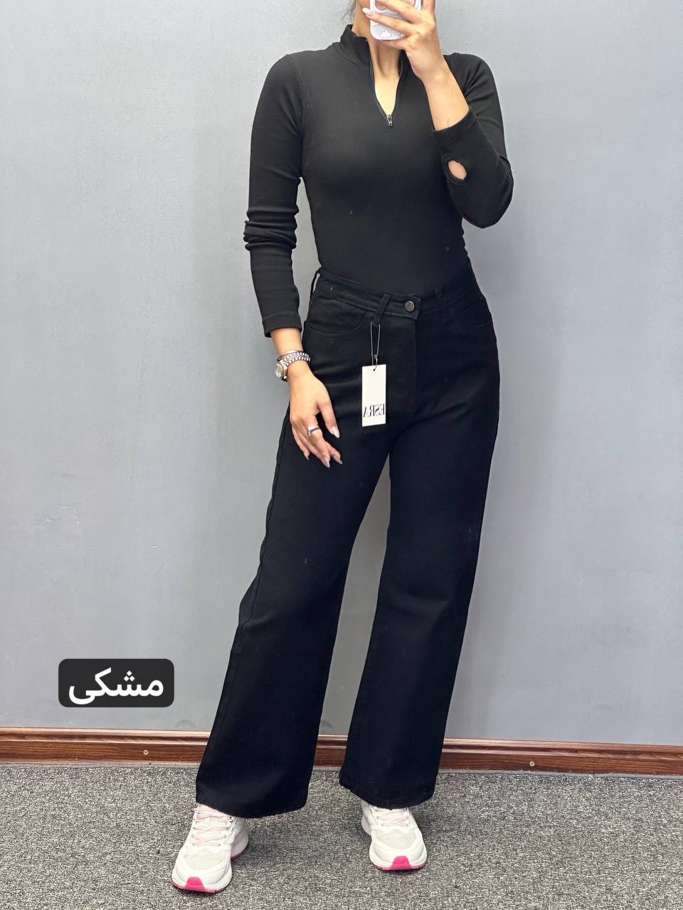 شلوار-زنانه-جین-مدل-نیم-بگ