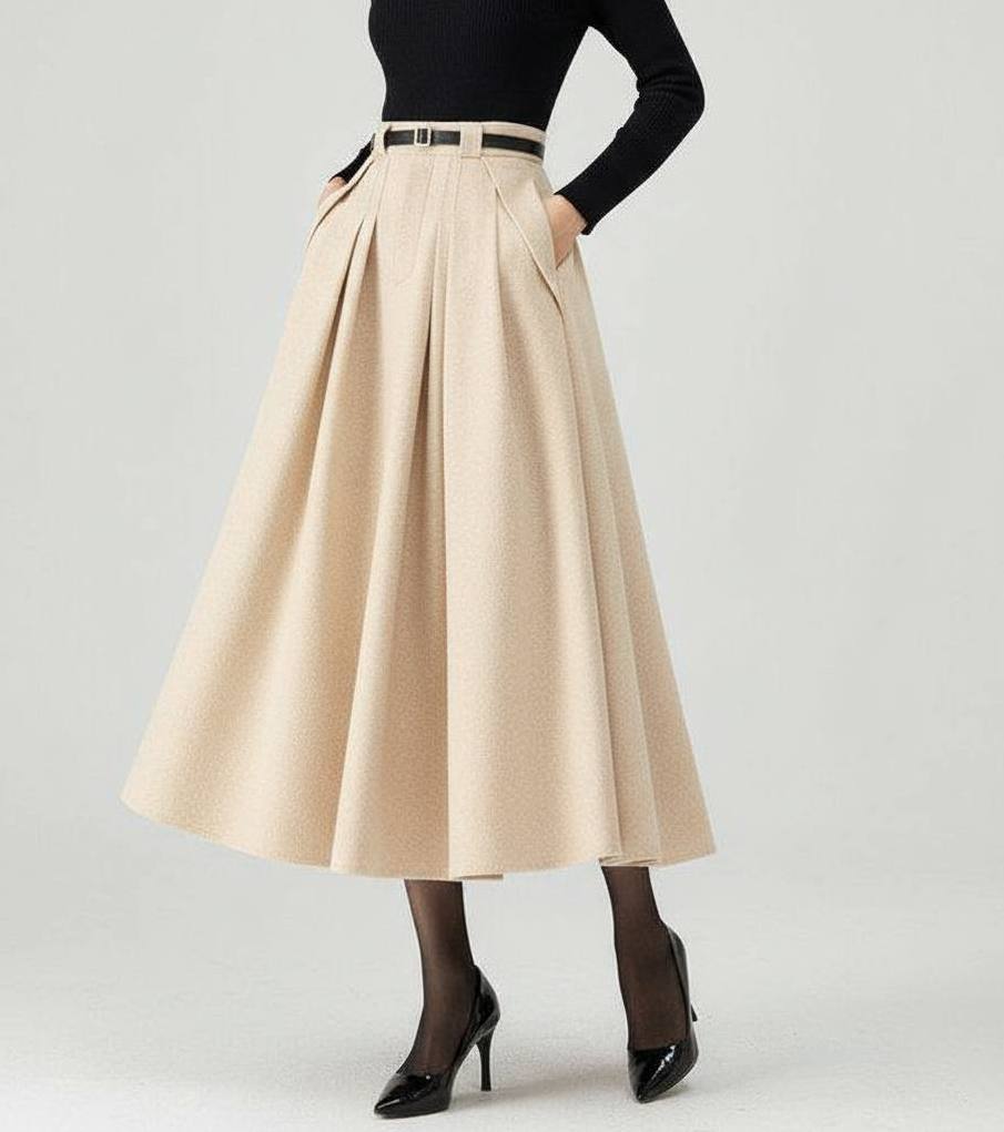 دامن-فوتر-پلیسه-دار