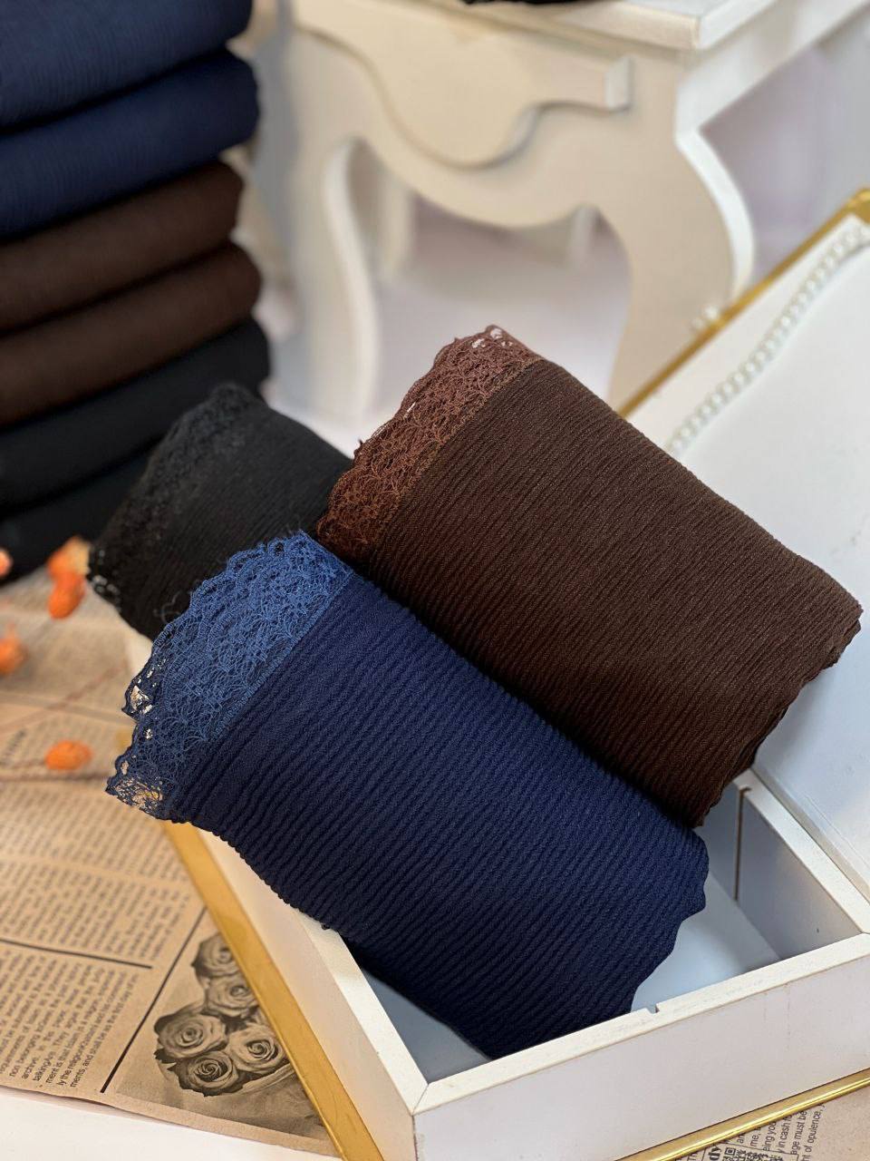 شال-پلیسه-برشکا-دور-دانتل