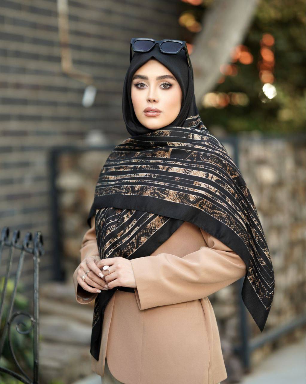 روسری-سیا-اسکارف-پاییزه