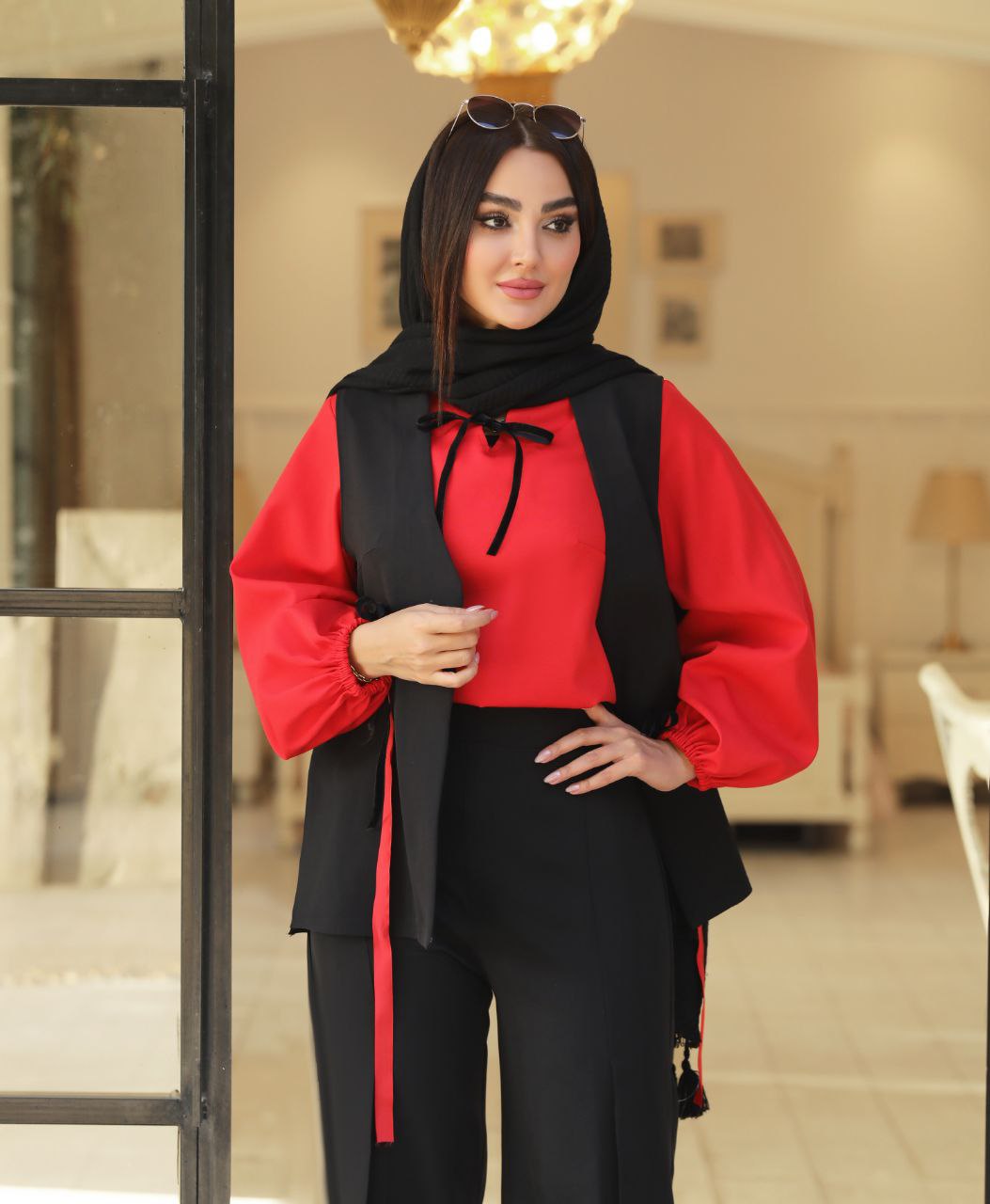 ست-جلیقه-و-شلوار-یلدایی-مدل-نیلوفر