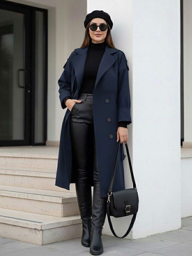 ترنج-کت-کمربنددار-مدل-لیا