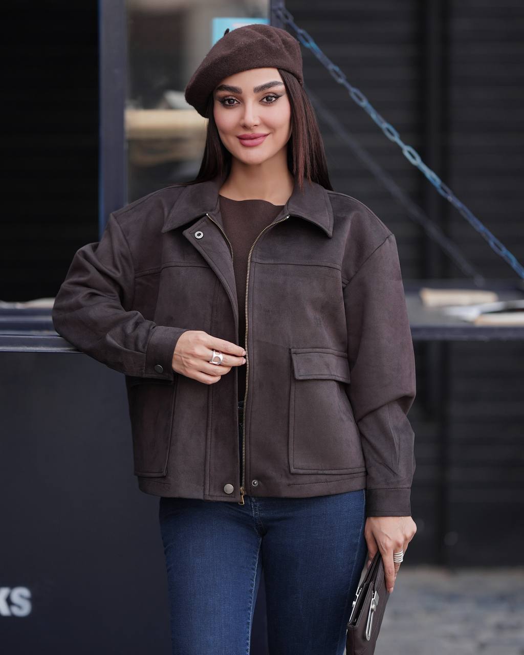 بامبر-جکت-دو-جیب-مدل-لیزا