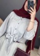 شومیز-گره-ای-با-دامن-مدل-بانو
